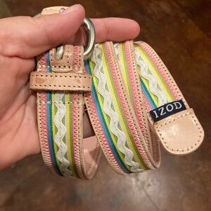 Ladies Vintage Pink 80’s Izod Belt